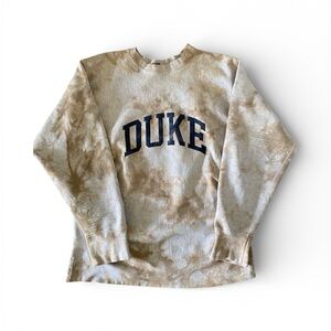 Vintage Duke University Sweatshirt MV XL Tie Dye Crewneck College